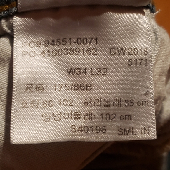 Levi's Signature S67 Athletic Jeans Men's Size 34 x 32 - Picture 6 of 8